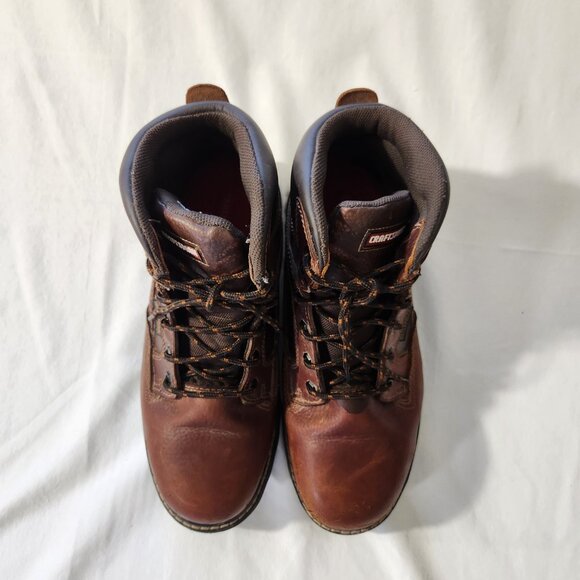 Craftsman Kryptor Men's 11 Wide Brown Steel Toe Waterproof Non Slip Work Boot - Picture 4 of 14